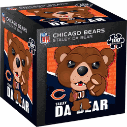 Chicago Bears NFL Mascot 100 Piece Square Puzzle