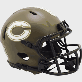 Chicago Bears NFL Mini Speed Football Helmet SALUTE TO SERVICE