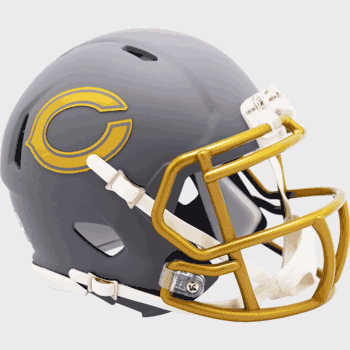 Chicago Bears NFL Mini Speed Football Helmet SLATE