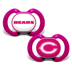 Chicago Bears Pacifier 2-Pack - Pink
