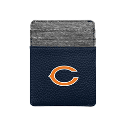 Chicago Bears Pebble Front Pocket Wallet Navy