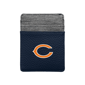Chicago Bears Pebble Front Pocket Wallet Navy
