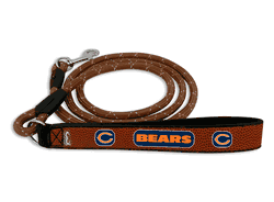 Chicago Bears Pet Leash Football Leather Chain Size Medium