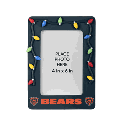 Chicago Bears Picture Frame with Holiday Lights