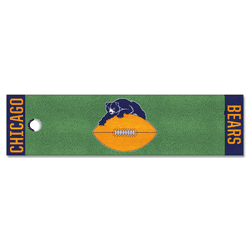 Chicago Bears Putting Green Mat - 1.5ft. x 6ft., NFL Vintage
