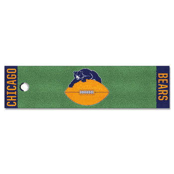 Chicago Bears Putting Green Mat - 1.5ft. x 6ft., NFL Vintage