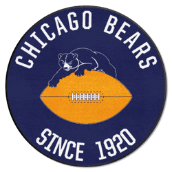 Chicago Bears Roundel Rug - 27in. Diameter, NFL Vintage
