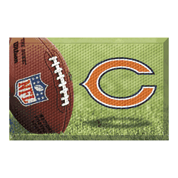 Chicago Bears Rubber Scraper Door Mat
