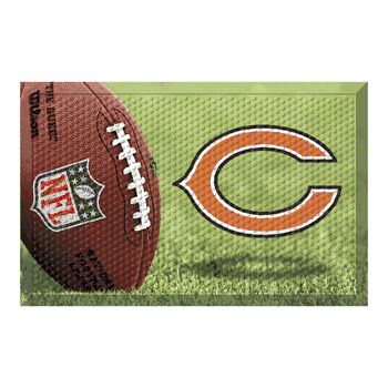 Chicago Bears Rubber Scraper Door Mat