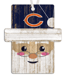 Chicago Bears Santa Ornament