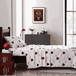 Chicago Bears Scatter Bedding Sheet Set Twin