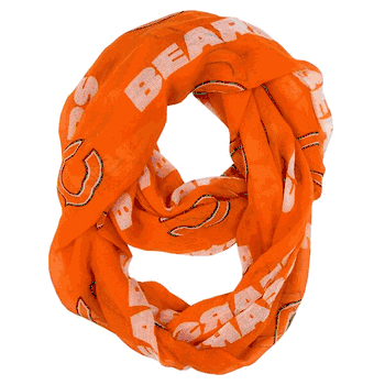 Chicago Bears Sheer Infinity Scarf Alternate