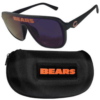 Chicago Bears Shield Sunglasses with Case