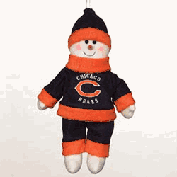 Chicago Bears Snowflake Friends 10 Inch