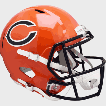Chicago Bears Speed Replica Full Size Football Helmet 2022 Alternate On-Field
