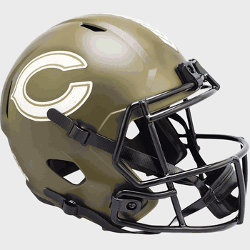 Chicago Bears Speed Replica Full Size Football Helmet SALUTE TO SERVICE