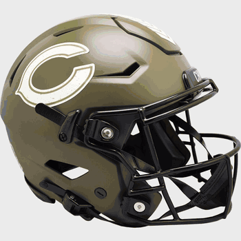 Chicago Bears SpeedFlex Full Size Football Helmet SALUTE TO SERVICE