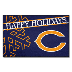 Chicago Bears Starter Mat Accent Rug - 19in. x 30in. Happy Holidays Starter Mat