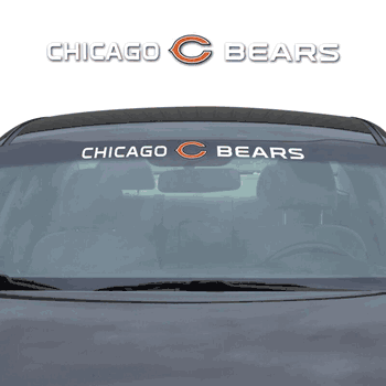 Chicago Bears Sun Stripe Windshield Decal 3.25 in. x 34 in.