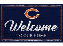 Chicago Bears Team Color Welcome 11x19 Sign