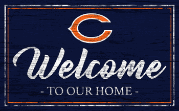 Chicago Bears Team Color Welcome 11x19 Sign