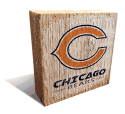 Chicago Bears Team Logo Block 6X6