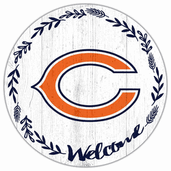Chicago Bears Welcome 12in Circle