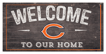Chicago Bears Welcome Distressed 6 x 12