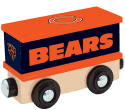 Chicago Bears Wood Train Box Car