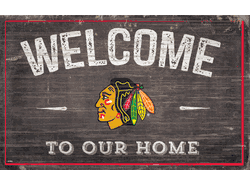 Chicago Blackhawks 11x19 Welcome to our Home Sign