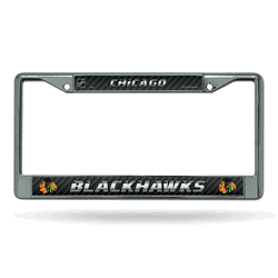 Chicago Blackhawks  12" x 6" Chrome Frame With Decal Inserts