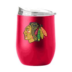 Chicago Blackhawks 16oz Gameday Powder Coat Curved Bev