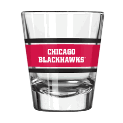 Chicago Blackhawks 2oz Stripe Shot Glass
