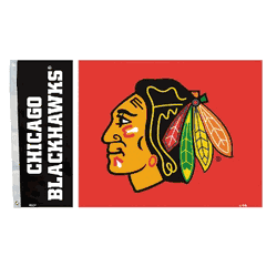 Chicago Blackhawks 3 Ft. X 5 Ft. Flag W/Grommetts