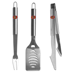 Chicago Blackhawks 3 pc Stainless Steel BBQ Set