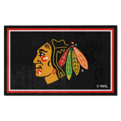 Chicago Blackhawks 4ft. x 6ft. Plush Area Rug