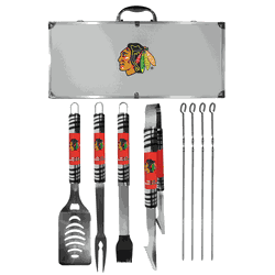 Chicago Blackhawks 8 pc Tailgater BBQ Set