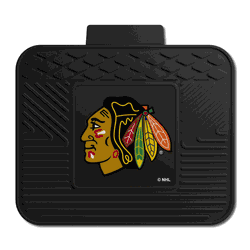 Chicago Blackhawks Back Seat Car Utility Mat - 14in. x 17in.