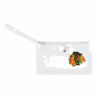Chicago Blackhawks Clear Ticket Wristlet
