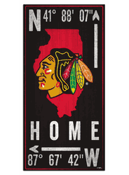 Chicago Blackhawks Coordinate 6x12 Sign