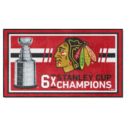 Chicago Blackhawks Dynasty 3ft. x 5ft. Plush Area Rug