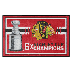 Chicago Blackhawks Dynasty 4ft. x 6ft. Plush Area Rug