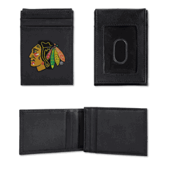 Chicago Blackhawks  Embroidered Front Pocket Wallet - Slim/Light Weight