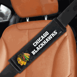 Chicago Blackhawks Embroidered Seatbelt Pad - 2 Pieces