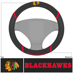 Chicago Blackhawks Embroidered Steering Wheel Cover