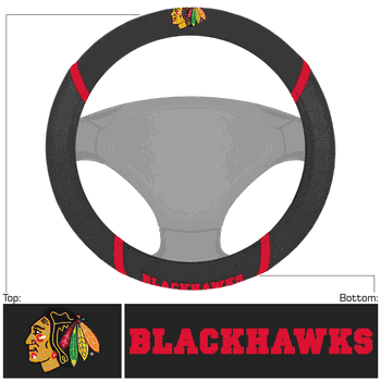 Chicago Blackhawks Embroidered Steering Wheel Cover