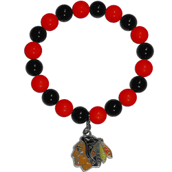 Chicago Blackhawks Fan Bead Bracelet