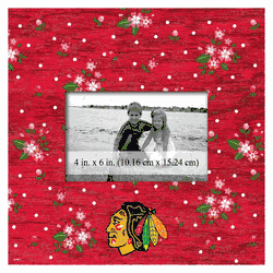 Chicago Blackhawks Floral 10x10 Frame