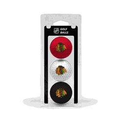 Chicago Blackhawks Golf Balls - 3 Pack