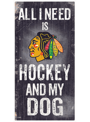 Chicago Blackhawks Hockey and My Dog Sign
